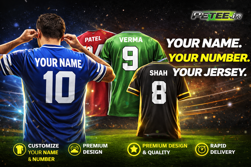 Custom sports jerseys at PETEE.in